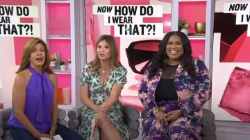 Nina Parker Pantalon cargo utilitaire à la mode Plus Wide-Leg porté par Nina Parker comme on le voit dans Aujourd’hui avec Hoda & Jenna le 28 juillet 2023