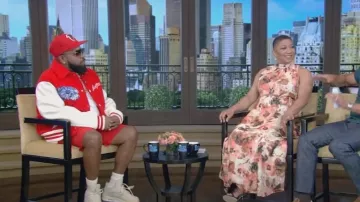 Louis Vuitton Psychedelic Flower Embroidered Varsity Blouson worn by Big Boi as seen in LIVE with Kelly and Mark on 
July 29, 2023