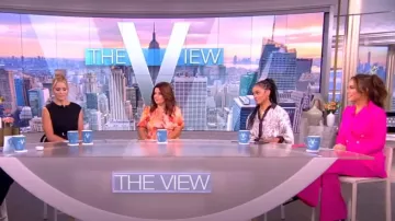 Dolce And Gabbana High-Waisted Wide-Leg Trousers worn by Alyssa Farah as seen in The View on July 29, 2023