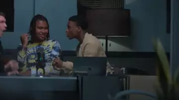 Comme Des Garçons Play Embroidered-Logo Wool Cardigan worn by Alonzo Powers (Tristan Wilds) as seen in Swagger (S02E02)