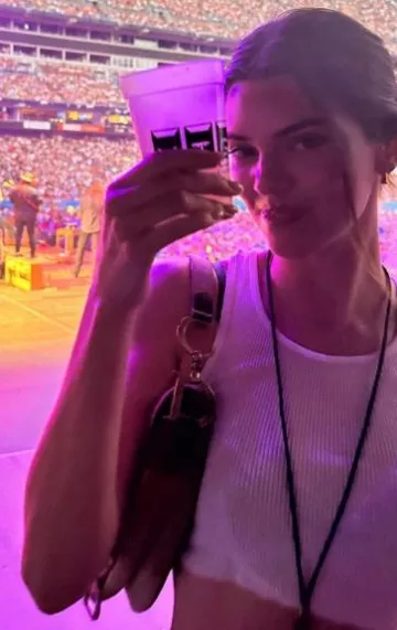 Hanes Boys' Tank worn by Kendall Jenner on her Instagram Story on July 29, 2023