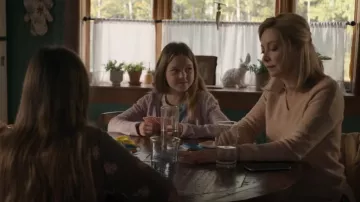 Vince Weekend Peach Sorbet Cashmere V-Neck Sweater worn by Missy (Sharon Lawrence) as seen in Joe Pickett (S02E10)