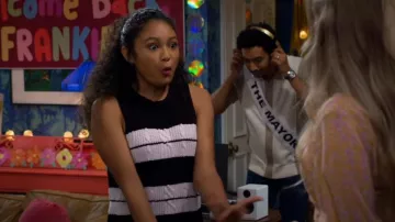 Rta Bora Top worn by Frankie Ripp (Eliana Sua) as seen in Pretty Freekin Scary (S01E03)