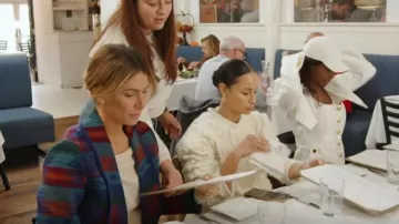 Woolrich West­ern Bo­ho Jack­et worn by Erin Dana Lichy as seen in The Real Housewives of New York City (S14E03)