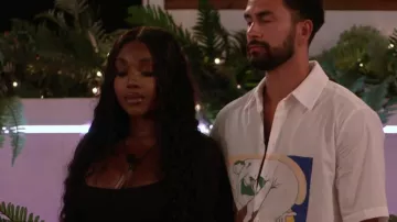Skims Soft Lounge Long Sleeve Dress worn by Whitney Adebayo as seen in Love Island (S10E56)