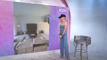 Good American Vacay Denim Jumpsuit worn by Galey Alix Gravenstein as seen in Today with Hoda & Jenna on  July 31, 2023