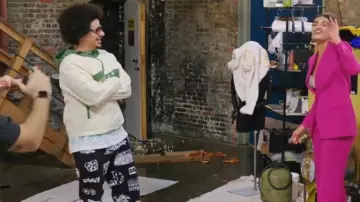 Iggy NYC Merch Table Sweatpant worn by Eric Andre as seen in The Prank Panel (S01E05)