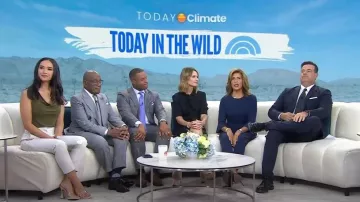 Black Halo Brooklyn Jumpsuit worn by Hoda Kotb as seen in Today on August 2, 2023