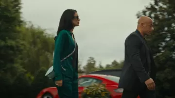 Chanel Metallic Light Blue Lambskin Chevron Quilted Medium Boy Bag worn by Cruz Manuelos (Laysla De Oliveira) as seen in Special Ops: Lioness (S01E03)