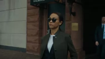 Rag & Bone Slade Wool Blaz­er worn by Joe (Zoe Saldana) as seen in Special Ops: Lioness (S01E03)