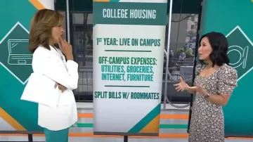 Boss Jawana Tie Waist Blazer worn by Hoda Kotb as seen in Today on August 3, 2023