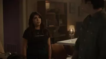 Urban Outfitters Alexa Baby Tee worn by Candi (Laura Vallejo) as seen in This Fool (S02E09)