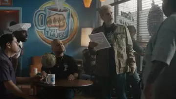 Levi's Men's Washed Cotton Military Jacket worn by Minister Payne (Michael Imperioli) as seen in This Fool (S02E10)