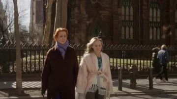 Vivienne Westwood Rug Cardi­gan worn by Carrie Bradshaw (Sarah Jessica Parker) as seen in And Just Like That… (S02E08)