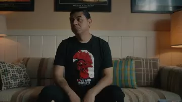 Gilbert Hernandez Love And Rockets 40th Anniversary Shirt worn by Julio (Chris Estrada) as seen in This Fool (S02E10)