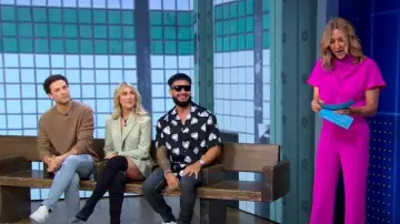 Chemise à manches courtes Dolce & Gabbana Heart-Print portée par DJ Pauly D vue dans Good Morning America le 3 août 2023