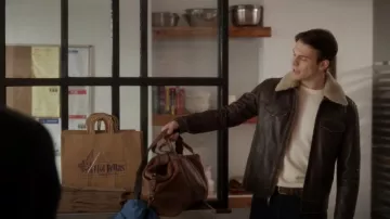 John Varvatos Bran­son Mod­ern Truck­er worn by Giuseppe (Sebastiano Pigazzi) as seen in And Just Like That… (S02E08)