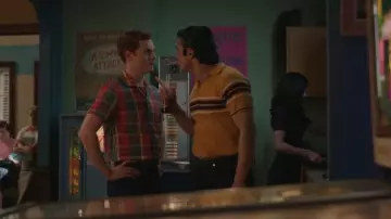 Madcap England Fireball Mod Rib Zip Neck Polo worn by Reggie Mantle (Charles Melton) as seen in Riverdale (S07E17)