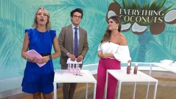 Robe swing à manches étagées Loft Flutter portée par Dylan Dreyer comme on le voit dans Today on August 4, 2023