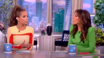 Loewe Printed Stretch-mesh Midi Dress worn by Sunny Hostin as seen in The View on August 4, 2023