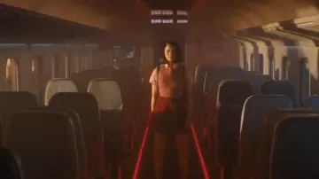Red Pleated Skirt worn by Prince (Joey King) in Bullet Train