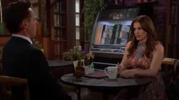 Marie oliver Al­ice Dress in Maple Ivy worn by Chelsea Newman(Melissa Claire Egan) as seen in The Young and the Restless on July 23, 2023