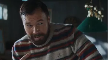 El suéter a rayas Glove usado por Dave (Christian Rubeck) en la película The Trip