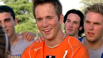Nike Orange Soccer Football Jersey worn by Justin (Robert Hoffman) in She's the Man