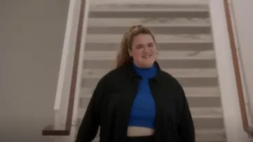 Nina Parker Trendy Plus Size Cities Organza Blouse worn by Lela (Bonnie Milligan) as seen in And Just Like That… (S02E08)