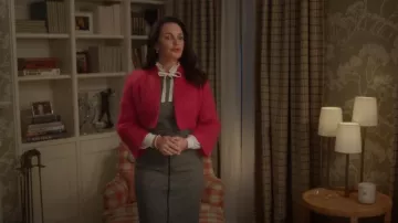 Max Mara Ginnata Wool Sheath Vestido usado por Charlotte York (Kristin Davis) como se ve en And Just Like That... (S02E08)