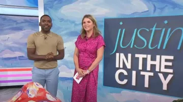 Sandro Pablo Polo Shirt porté par Justin Sylvester comme vu dans Aujourd’hui avec Hoda & Jenna le 9 août 2023