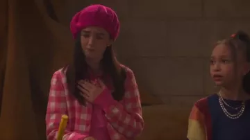 Polo Ralph Lauren Big Girls Long-Sleeve Gingham Cardigan worn by Bree (Gable Swanlund) as seen in Raven's Home (S06E14)
