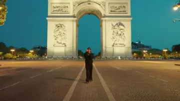 Amiri Black Flared Stack Jeans worn by DDG in Rizz (Official Music Video)