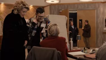 Acne Studios Patch­work Jacquard Jack­et as seen in Only Murders in the Building (S03E01)