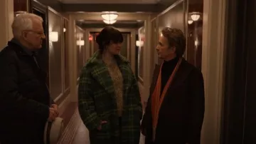 Apparis Tik­ka Faux Shear­ling Coat worn by Mabel Mora (Selena Gomez) as seen in Only Murders in the Building (S03E01)