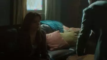 Veronica Beard Dolra Space Dye Cardigan worn by Nancy Drew (Kennedy McMann) as seen in Nancy Drew (S04E11)