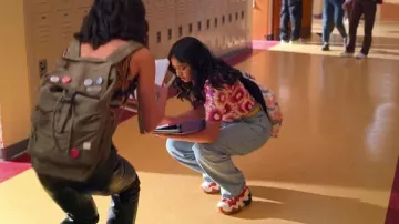 Converse Run Star Motion High Top in Orange worn by Devi Vishwakumar (Maitreyi Ramakrishnan) as seen in Never Have I Ever (S04E01)