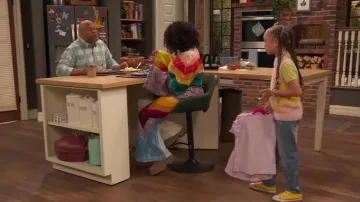 Acne Studios Tie-Dye Cot­ton Flared Sweat­pants worn by Raven Baxter (Raven-Symoné) as seen in Raven's Home (S06E12)