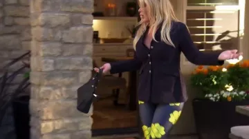 Prada Small Prada Galleria Saffiano Leather Bag worn by Emily Simpson as seen in The Real Housewives of Orange County (S17E10)