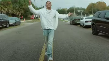 Baskets Nike Air Force 1 Low White portées par YK Osiris en pression (Clip officiel)