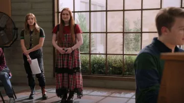 Urban outfitters Baez Pleat­ed Dress worn by Ashlyn (Julia Lester) as seen in High School Musical: The Musical: The Series (S04E06)