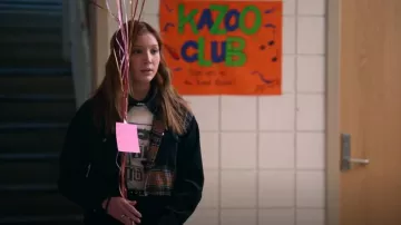 Ultra Flirt BLACK Juniors' Cropped Plaid & Corduroy Buttoned Top worn by Maddox (Saylor Curda) as seen in High School Musical: The Musical: The Series (S04E08)