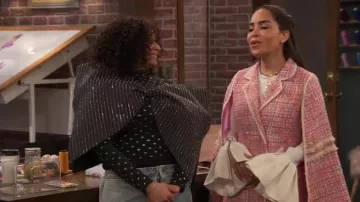 Zcrave Tweed Cloak Woolen Coat worn by Nikki (Juliana Joel) as seen in Raven's Home (S06E14)