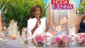 Cinq A Sept Khloe Ruched Sleeve Blazer worn by Hoda Kotb as seen in Today with Hoda & Jenna on August 14, 2023