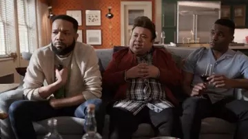 Zara Faux Suede Bomber Jacket worn by Ty (Gerald Caesar) as seen in Only Murders in the Building (S03E03)