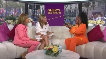 Argent Flex Waist Trousers worn by Hoda Kotb as seen in Today  with Hoda & Jenna on August 15, 2023