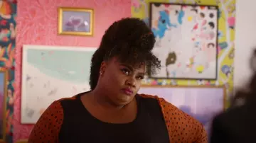 City Chic Women's Apparel Top Josephine worn by Nicole (Nicole Byer) as seen in Survival of the Thickest (S01E06)