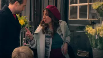 Dusty Mint Rains Veste portée par Nikki Newman (Esther Smith) comme on le voit dans Trying (S03E08)