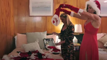 Melissa Odabash Safari-Print Gabby Maxi Vestido usado por Sonja Morgan como se ve en Luann y Sonja: Bienvenido a Crappie Lake (S01E07)