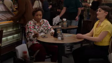 Ba & Sh Fida Blouse worn by Lucretia Turner (Wanda Sykes) as seen in The Upshaws (S04E04)